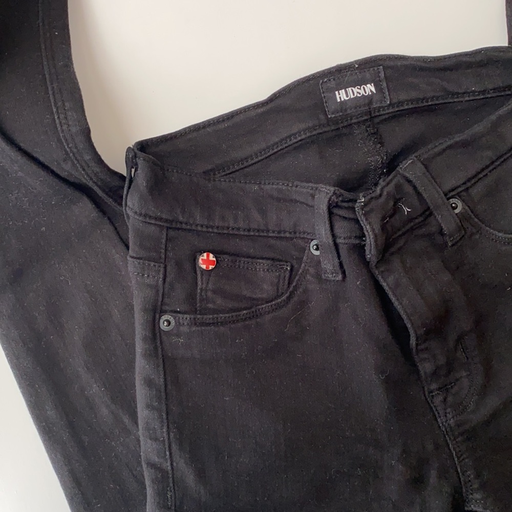 Hudson Black Skinny Jeans, waist 25, EXCELLENT condition - Picture 4 of 8